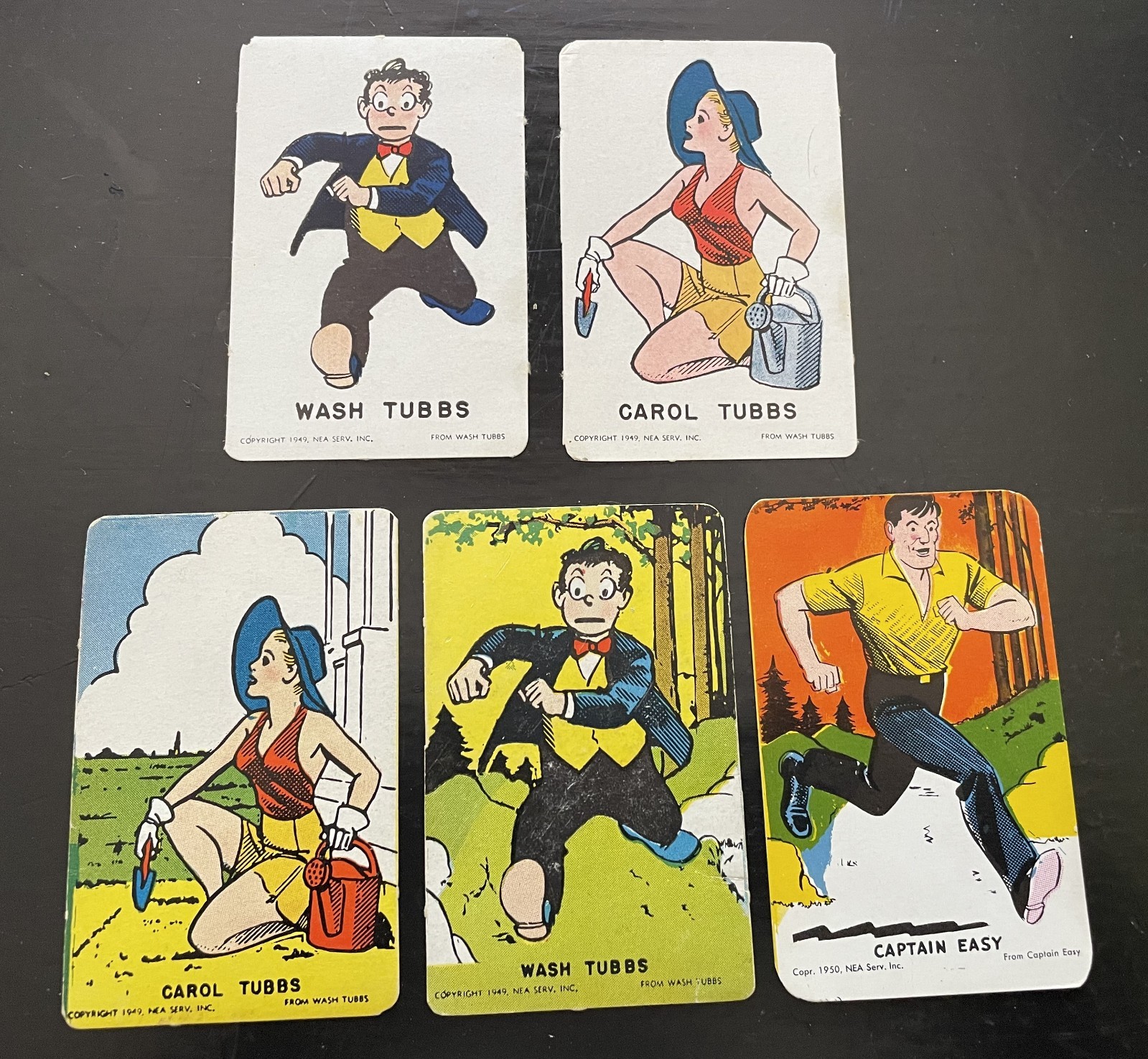 1949 & 1950 Comic Stars - Comic Traders Cards WASH TUBBS & CAPTAIN EASY 1949 & 1950 Comic Stars - Comic Traders Cards WASH TUBBS & CAPTAIN EASY