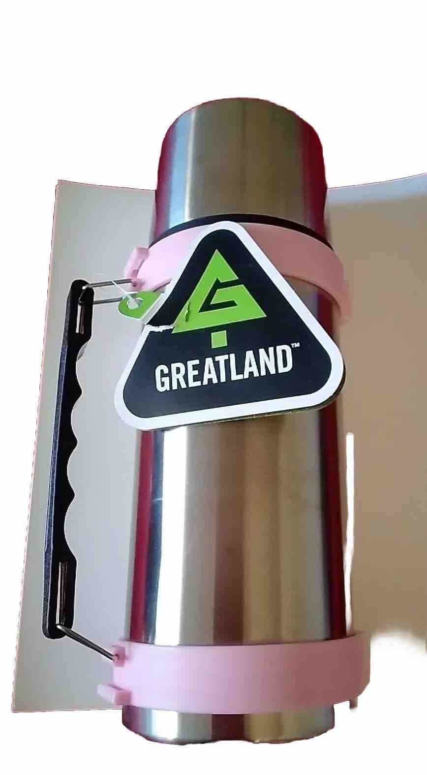 Greatland Vacuum Bottle Thermos 33.9 oz Stainless Steel Hot Cold 2005 New