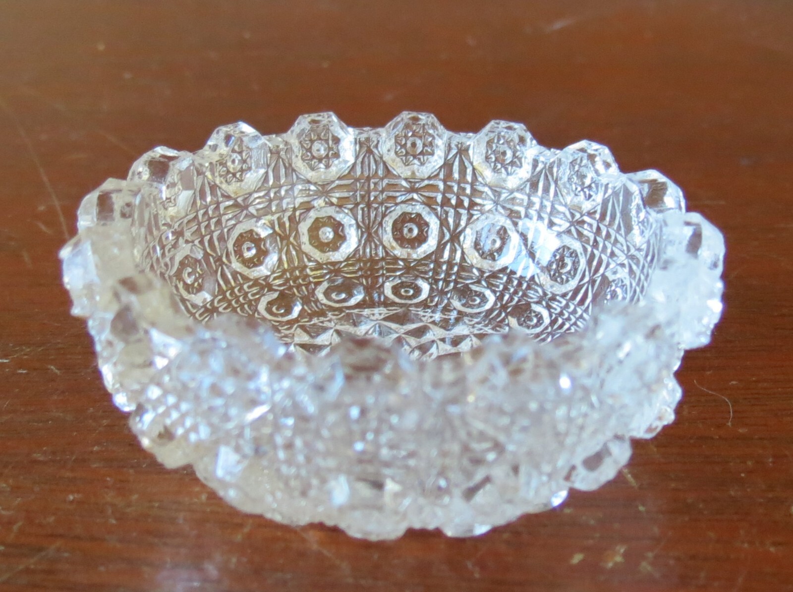 Westmoreland Glass #909 Lacy Daisy Clear Salt Cellar/Dip Dish(s)