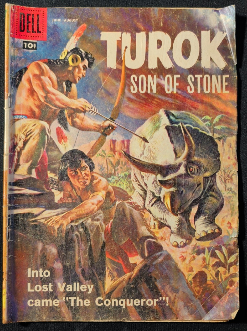TUROK SON OF STONE #12 DELL HIGHER GRADE TRICERATOPS ANDAR LOST VALLEY