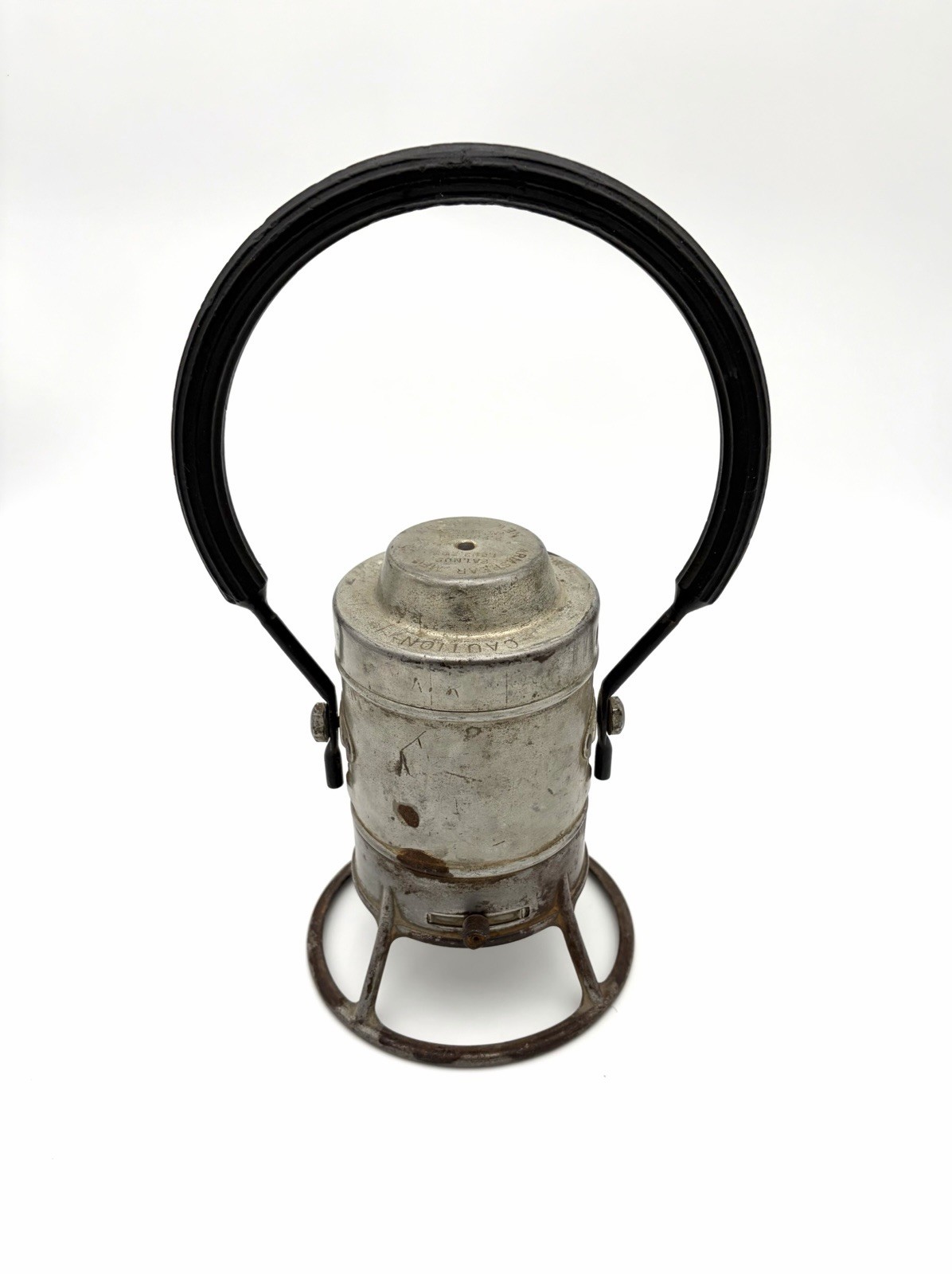 Vintage Armspear Mfg. Antique Battery Operated Railroad Hand Lantern Bail Handle