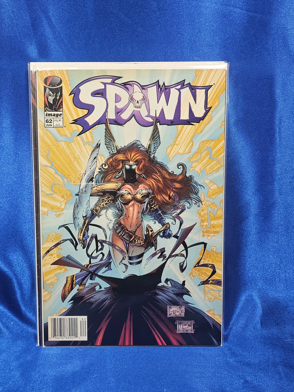 Spawn #62 VF+ 8.5 Newsstand UPC Variant Image Comics