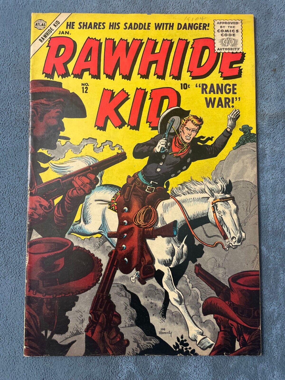 Rawhide Kid #12 1957 Atlas Marvel Comic Book High Grade Stan Lee Maneely FN/VF