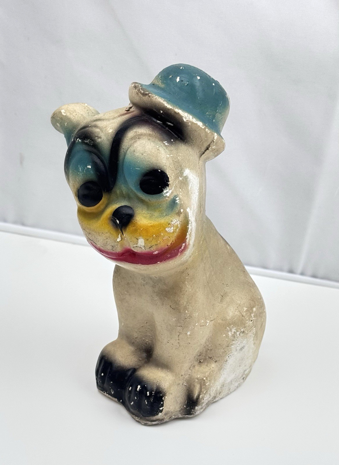 1920s - 1930s Circus & Carnival Souvenir Bonzo the Dog Chalk Figurine Vintage 1920s - 1930s Circus & Carnival Souvenir Bonzo the Dog Chalk Figurine Vintage