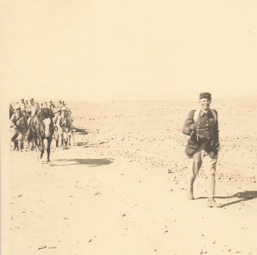 1931 French Foreign Legion Photo Algeria Africa Lt Maftein Expedition War d*Am5e