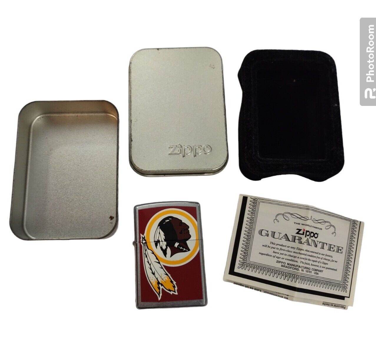 Zippo Washington Redskins Lighter Bradford I Sept 2001 NEW Vintage Worn Package 