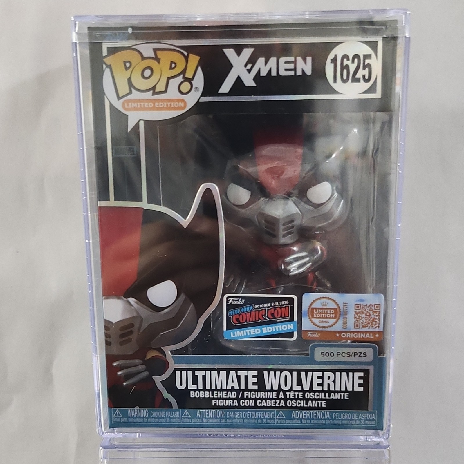 Funko Pop NYCC X-Men Ultimate Wolverine #1625 Limited Edition 500 w/Protector