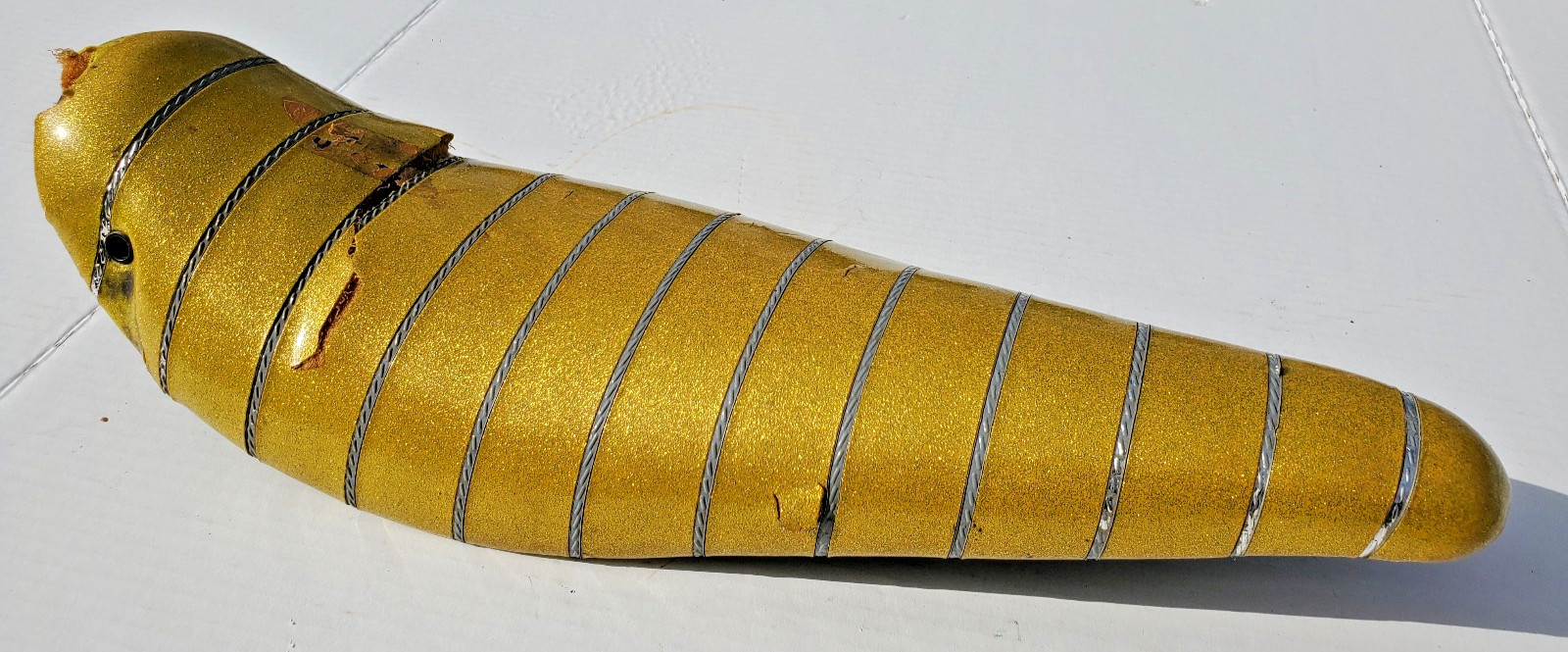 Vtg Schwinn Stingray Deluxe Fastback Banana Seat Pan Bicycle Yellow 1970's Style