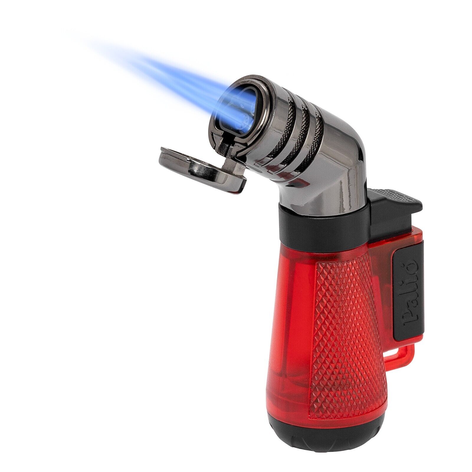 Palió Squadra Angled Triple Jet Flame Cigar Lighter Refillable Adjustable Torch