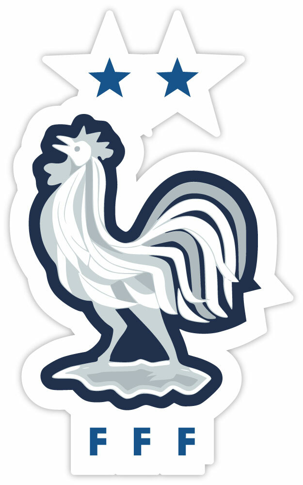 France  team  national football seal FFF sticker decal 3\