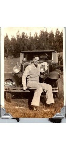 1934 Nebraska Youth on Model A Ford Photograph-Douglas/Lancaster County Snapshot 1934 Nebraska Youth on Model A Ford Photograph-Douglas/Lancaster County Snapshot