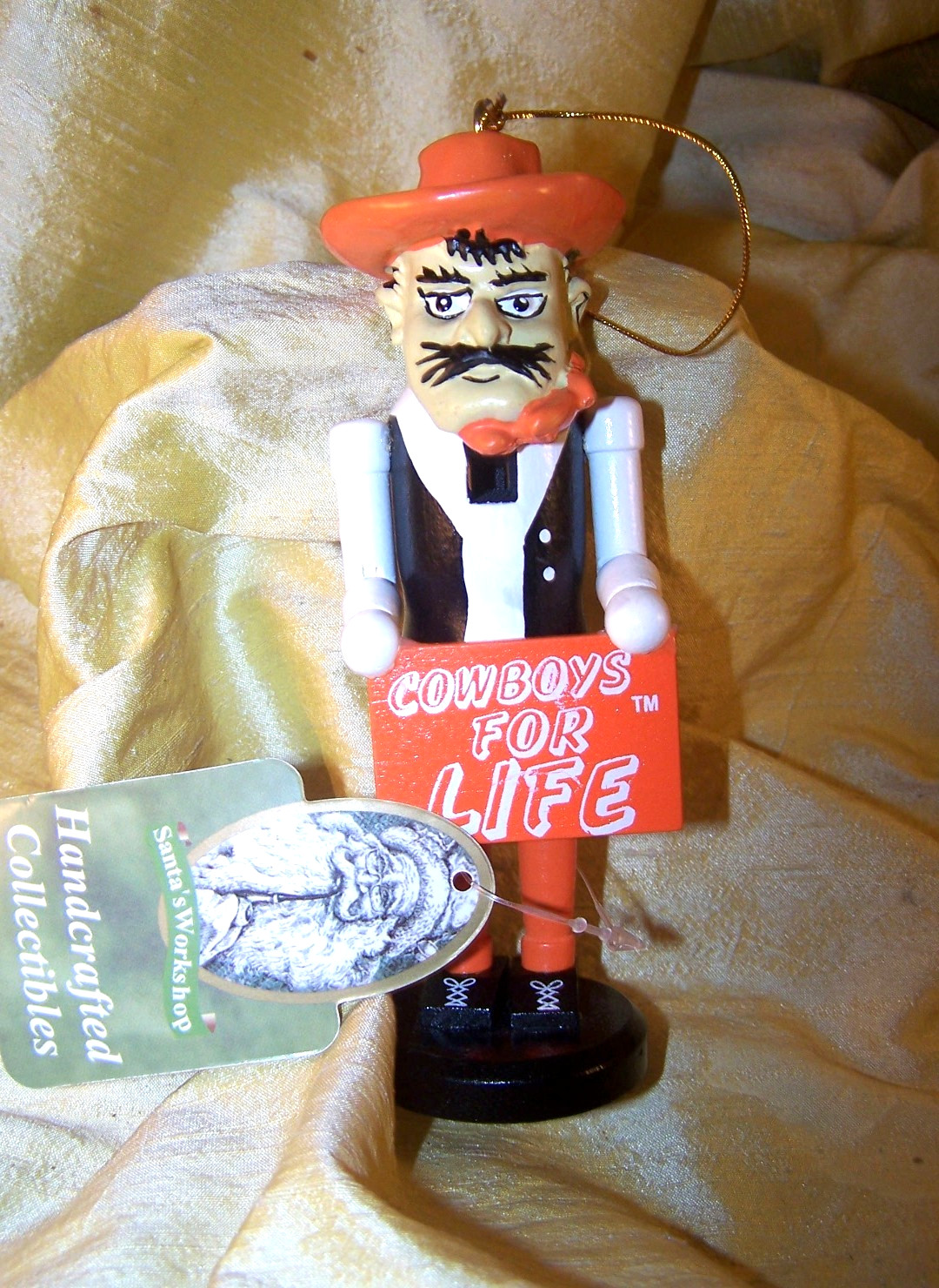 Santa's Workshop Oklahoma State University ornament 