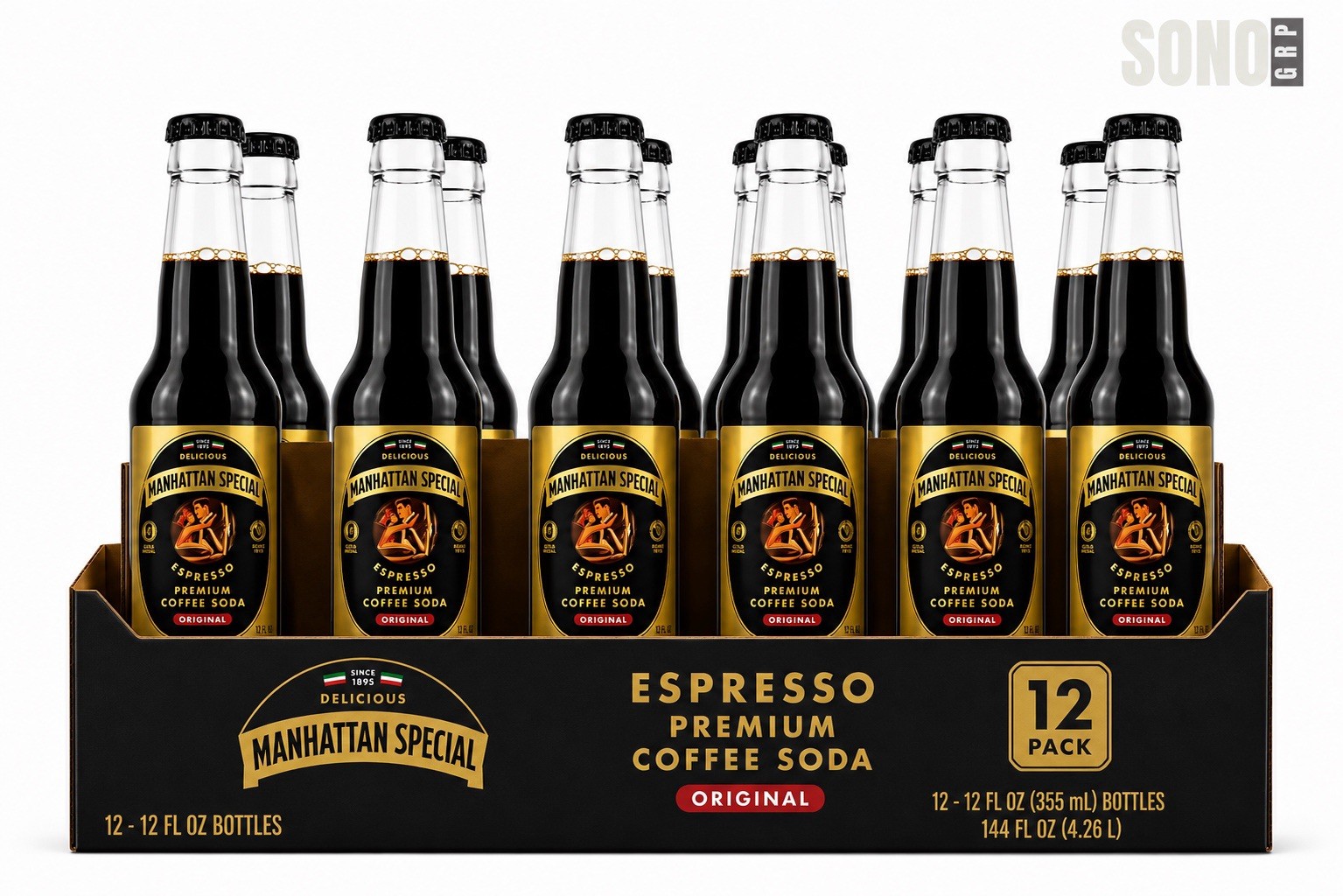 Manhattan Special Premium Coffee Soda 12oz / 12 Pack Glass Bottles Manhattan Special Premium Coffee Soda 12oz / 12 Pack Glass Bottles