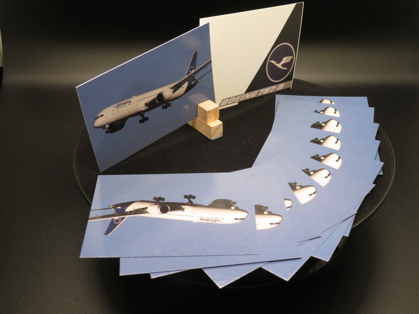 Lufthansa Airlines Trading Cards Boeing 787-9 Set of 10 - 