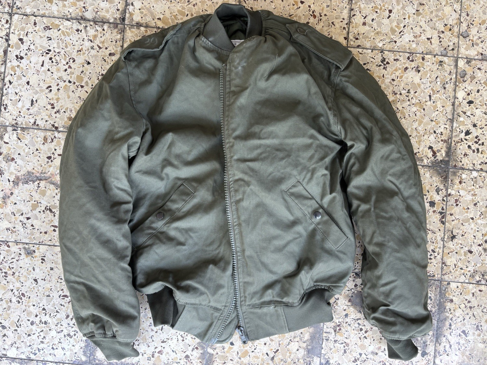 Original IDF Israeli Army Dubon Winter Jacket Olive Green 2014 Size Bet