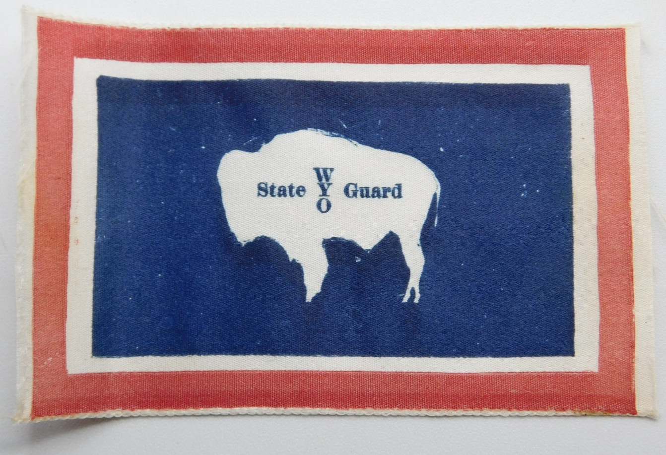 VINTAGE WYOMING STATE GUARD SILK PATCH - SHOULDER SLEEVE INSIGNIA WWII ERA VINTAGE WYOMING STATE GUARD SILK PATCH - SHOULDER SLEEVE INSIGNIA WWII ERA