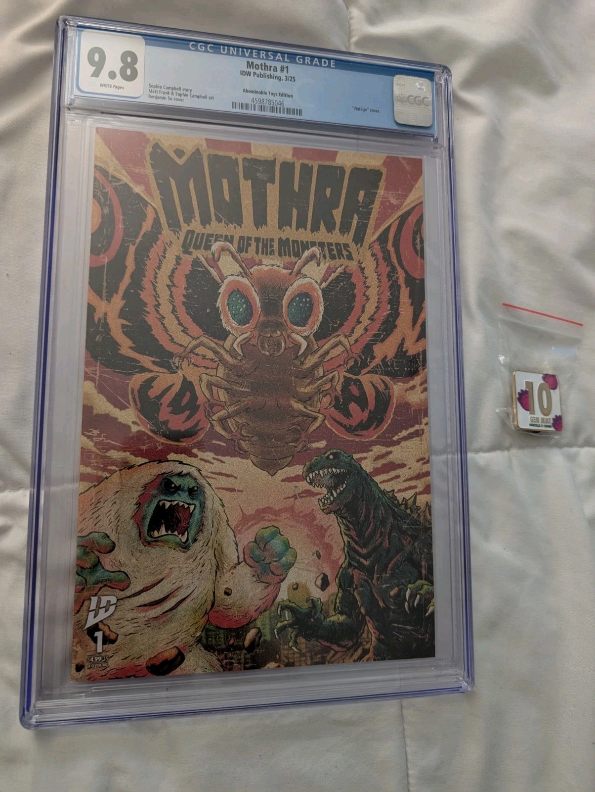 CGC 9.8 Mothra Queen of the Monsters #1 Abominable Toys SDCC Exclusive LE 500