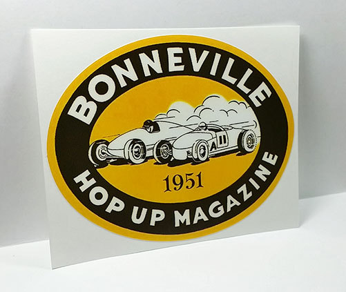 Bonneville 1951 Vintage Style DECAL, vinyl STICKER, rat rod, hot rod, racing