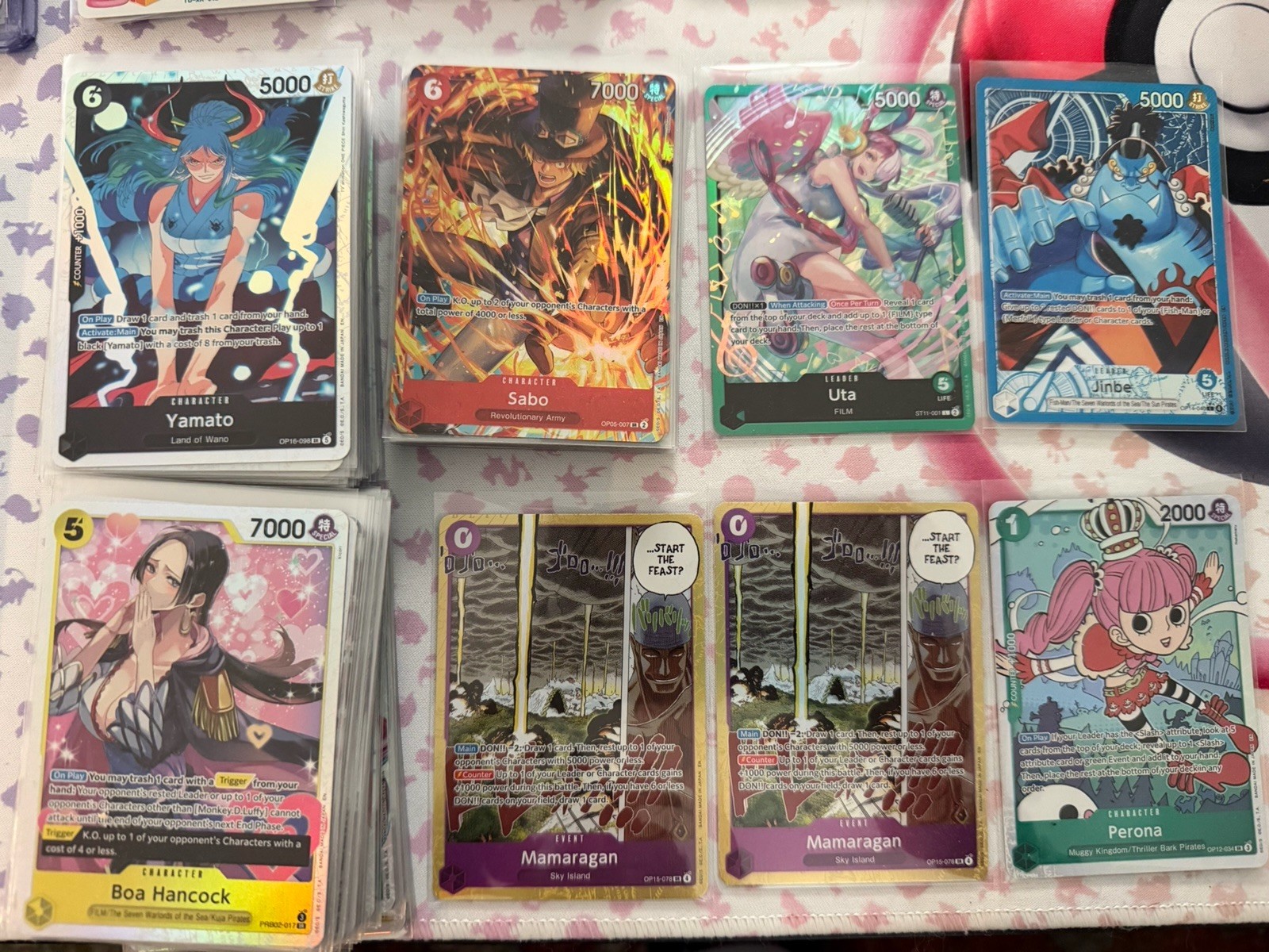🔥 ONE PIECE TCG BULK LOT – 114 CARDS 🔥 Selling a collection of One Piece TCG