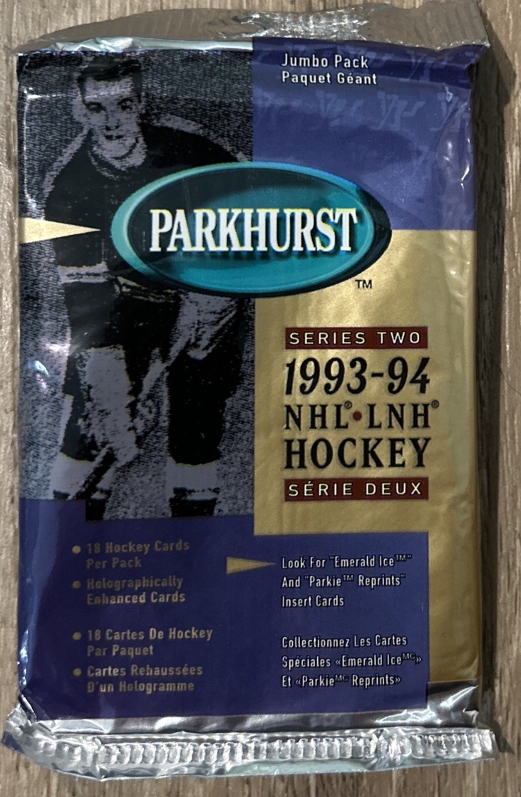 1993-94 Parkhurst NHL Hockey Series Two 12 Cards Per Pack - Emerald Ice & Parkie