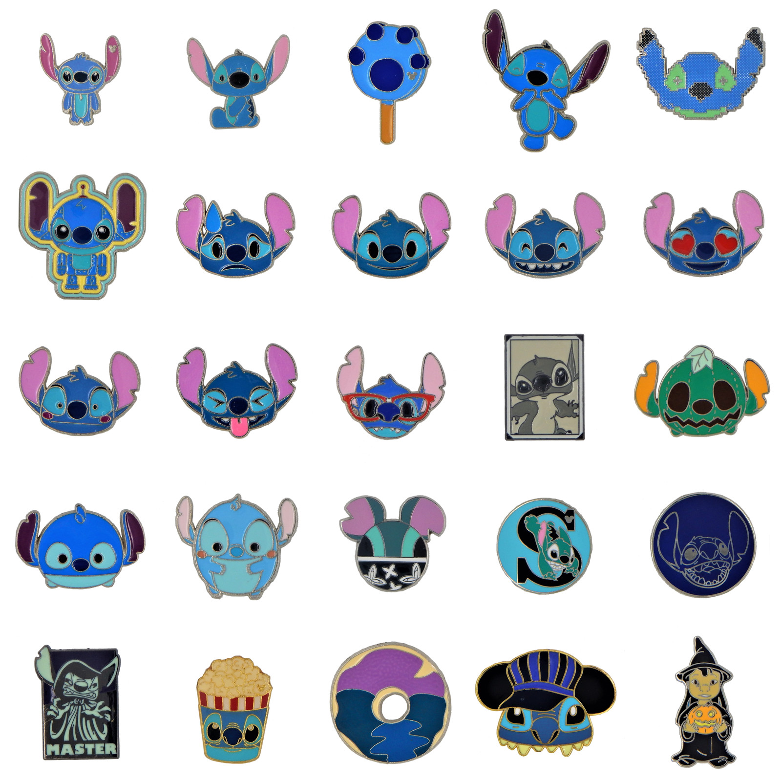 Lilo & Stitch Themed 10 Pack of Disney Park Trading Pins Starter Set Brand New