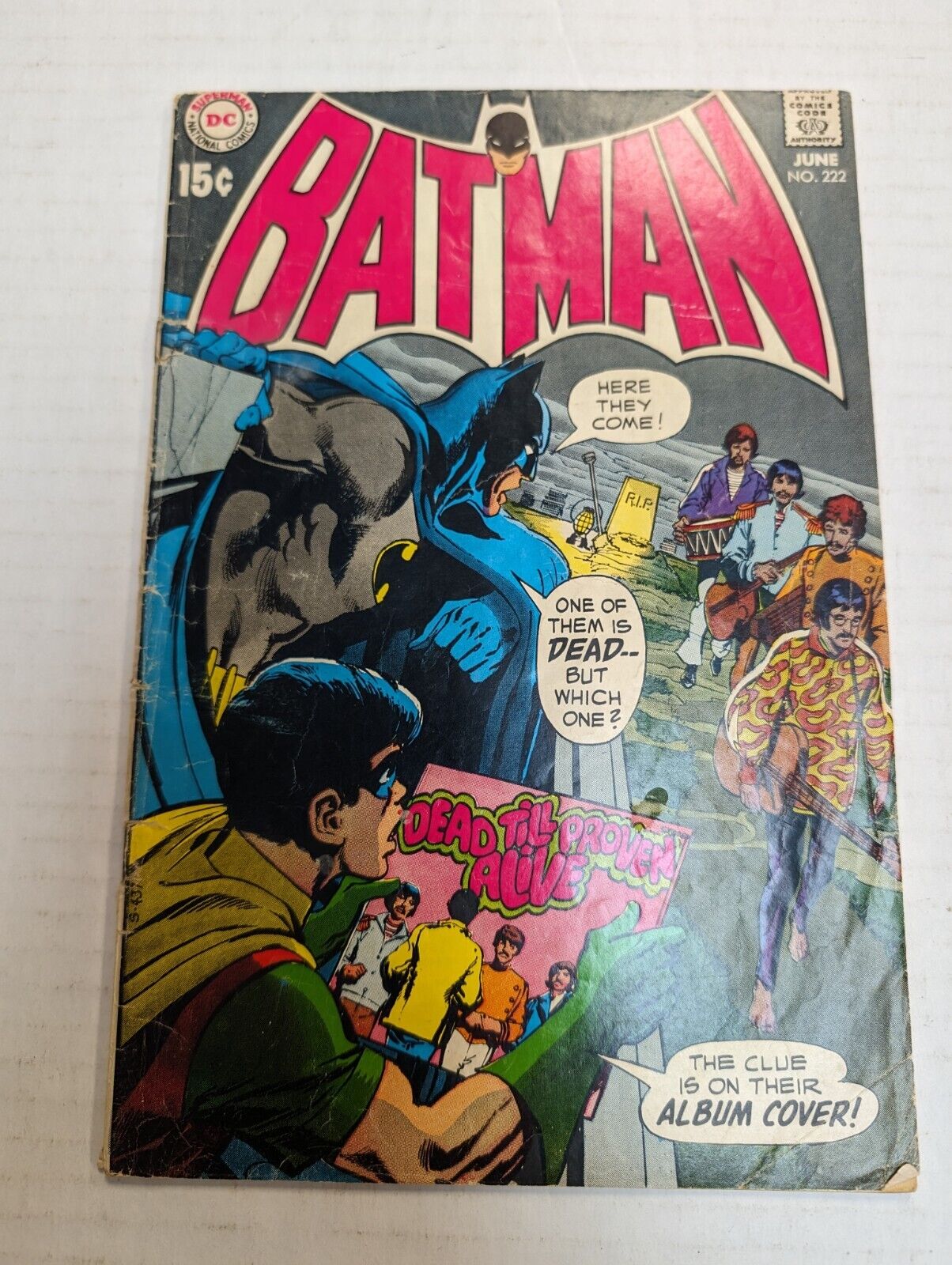 Batman #222 | Neal Adams Beatles Cover | Dick Giordano | DC Comics 1970
