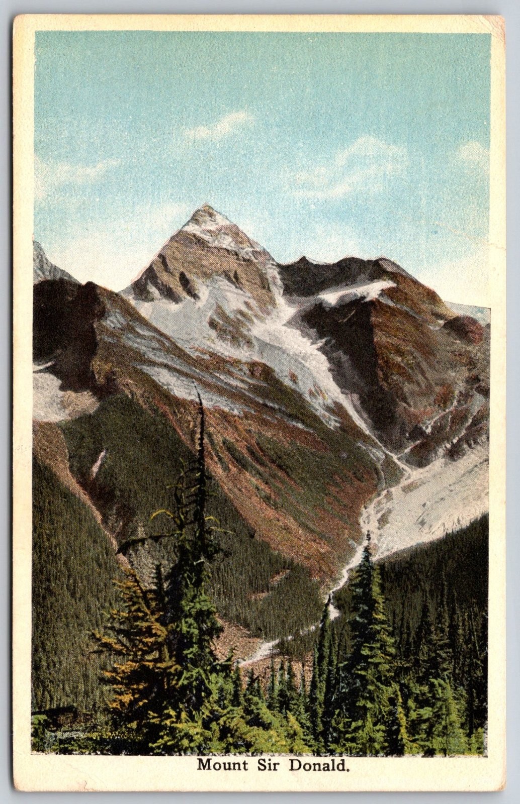 Mount Sir Donald Canadian Pacific Railway Canada Postcard BB568