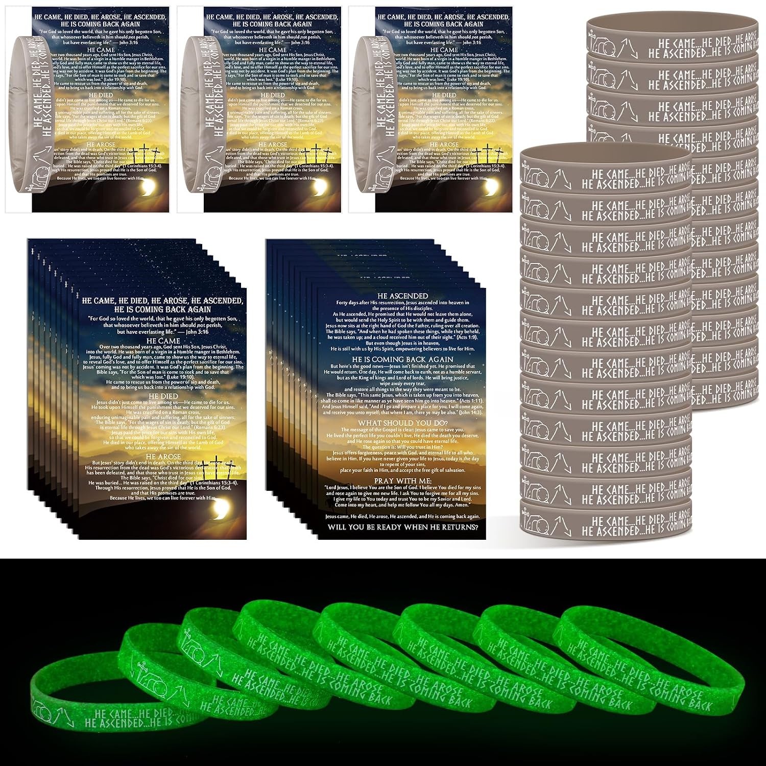 Christian Mothers Day Gifts Luminous Gospel Tract Bible Study Support Bracelet