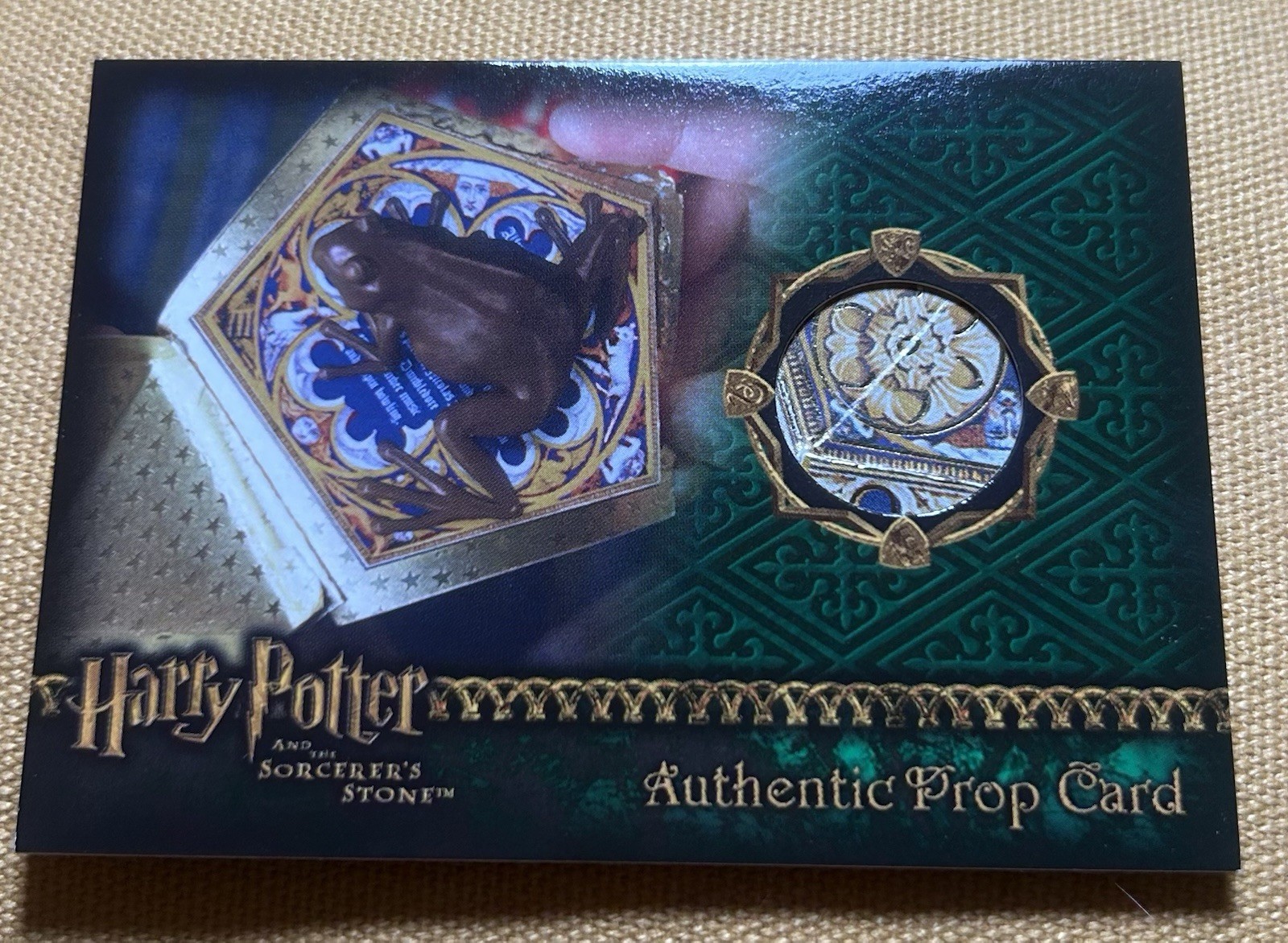 Really Rare Authentic Prop Card: Chocolate Frog . Sorcerer’s Stone . 013/127 Really Rare Authentic Prop Card: Chocolate Frog . Sorcerer’s Stone . 013/127