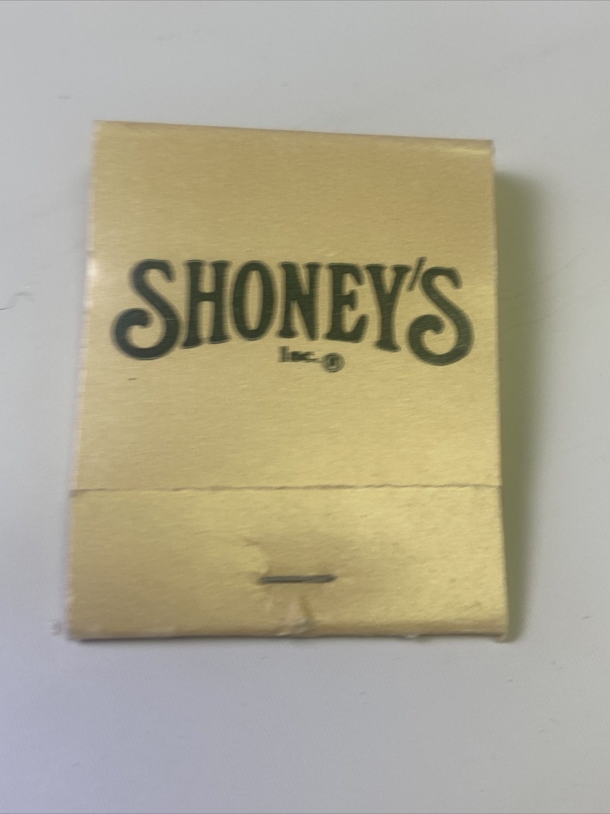 Shoney’s Inn Vintage Matchbook - Unstruck, Unused 