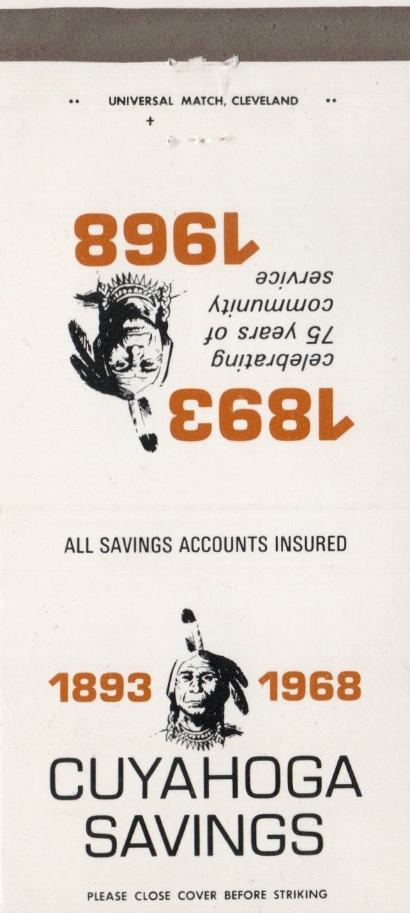 Vintage Matchcover  Cuyahoga Savings