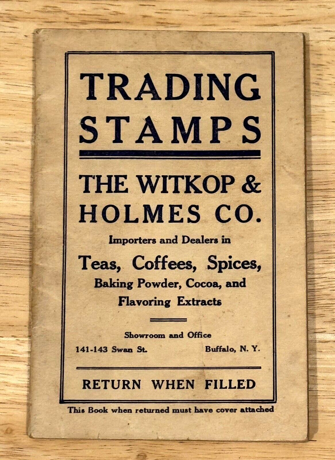 VINTAGE RARE 1930s THE WITKOP & HOLMES CO TRADING STAMPS BOOKLET- UNUSED VINTAGE RARE 1930s THE WITKOP & HOLMES CO TRADING STAMPS BOOKLET- UNUSED