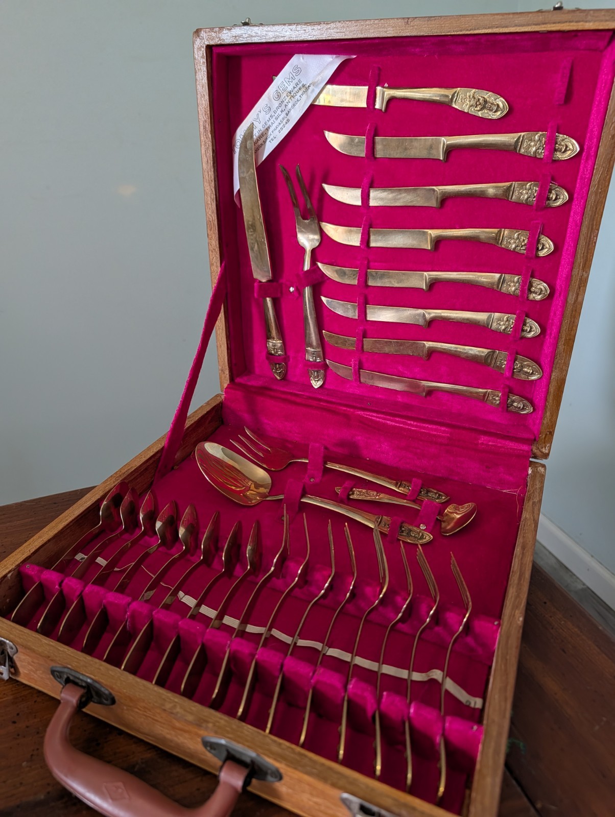Vintage Tommy\'s Gems 29 Piece Thai Bronzeware Set Vintage Tommy\'s Gems 29 Piece Thai Bronzeware Set