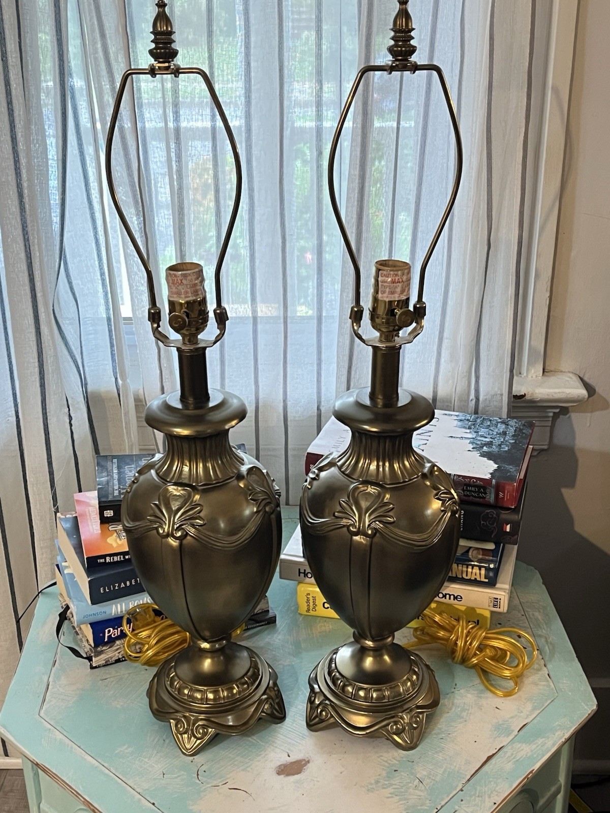 Pair of Early 21st Century Stiffel Brass Neoclassical Urn Table Lamps