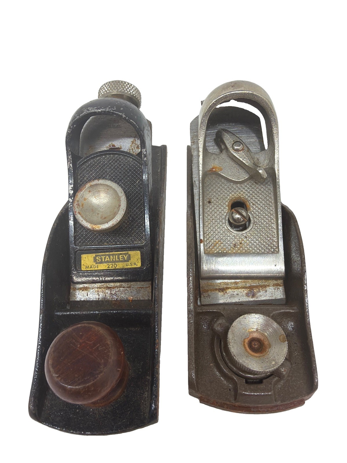 Vintage Lot Of 2 Mini Hand Planes Stanley 220-& Craftsman 306-16