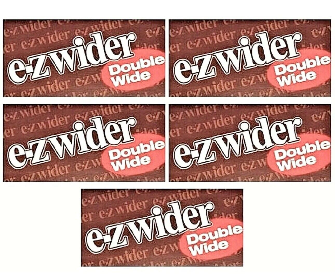 5x EZ Wider Rolling Papers Double Wide *GENUINE* 5 Packs