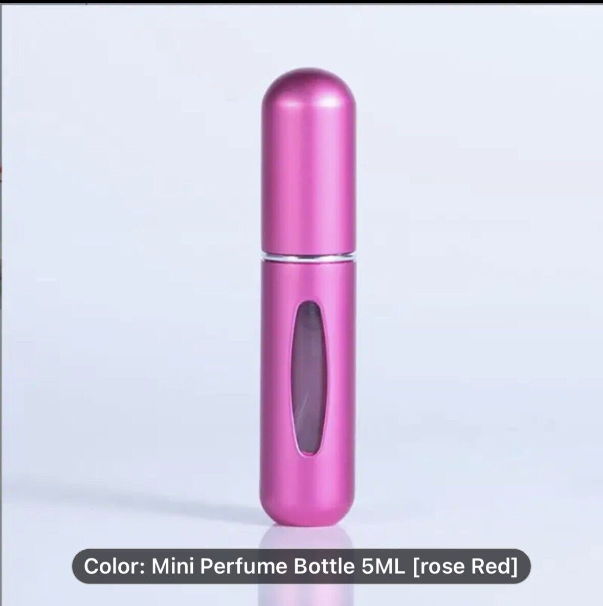 1 Pc Travel Portable Mini Refillable Perfume Bottle Spray Case( 1 COLOR ROSE RED
