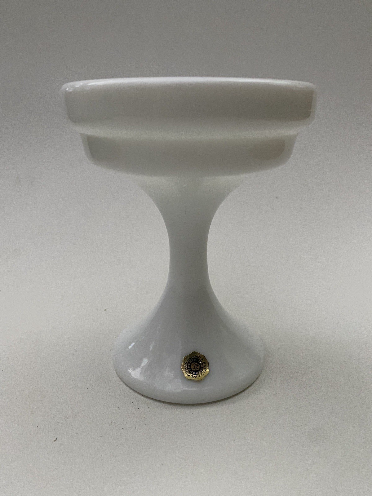 Vintage WESTMORELAND White Milk Glass Fairy Lamp Light Pedestal BOTTOM BASE ONLY