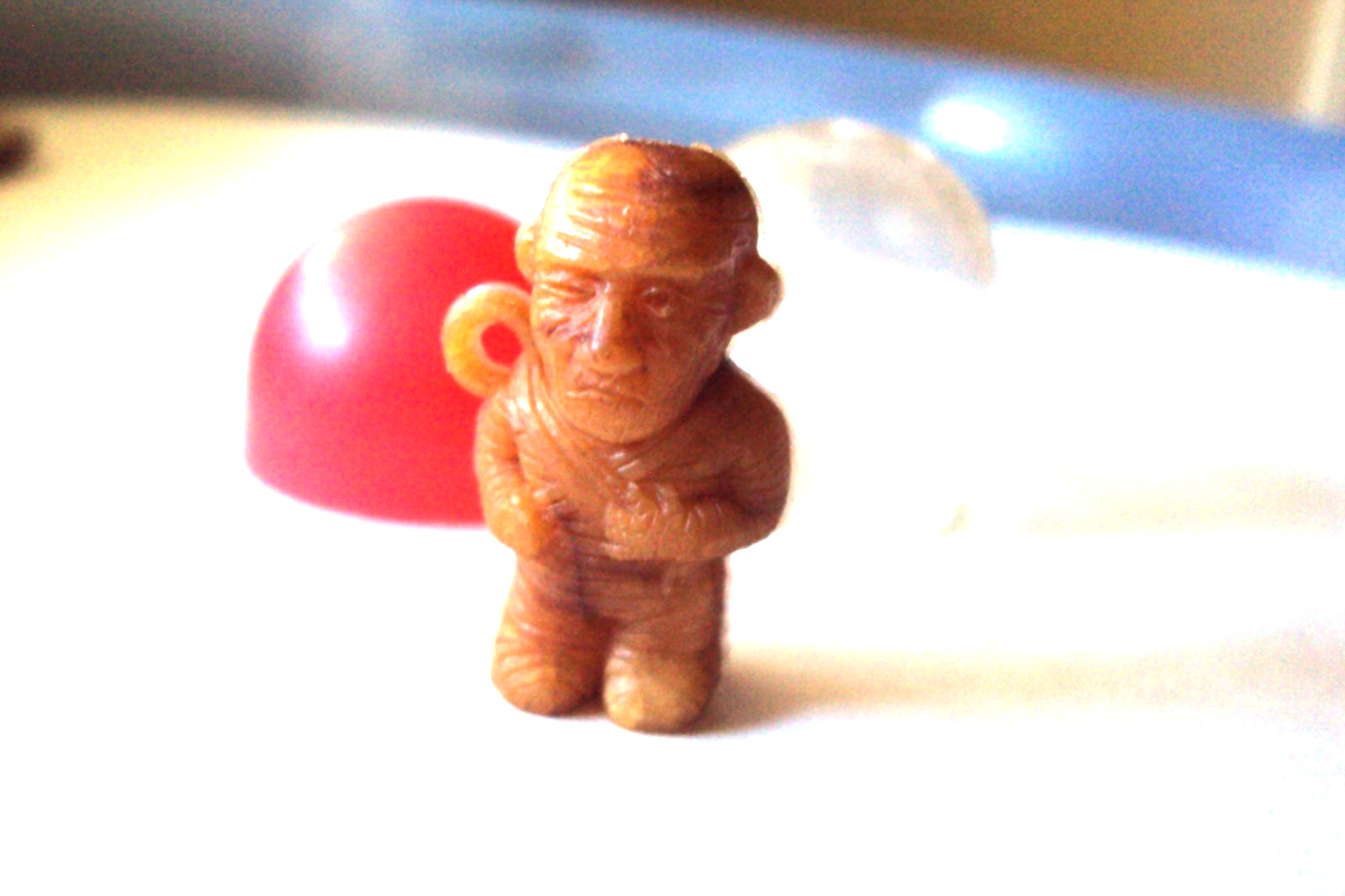 Vtg Gumball Charm Cracker Jack 60's HK HORRIBLE MONSTERS MUMMY vending prize toy