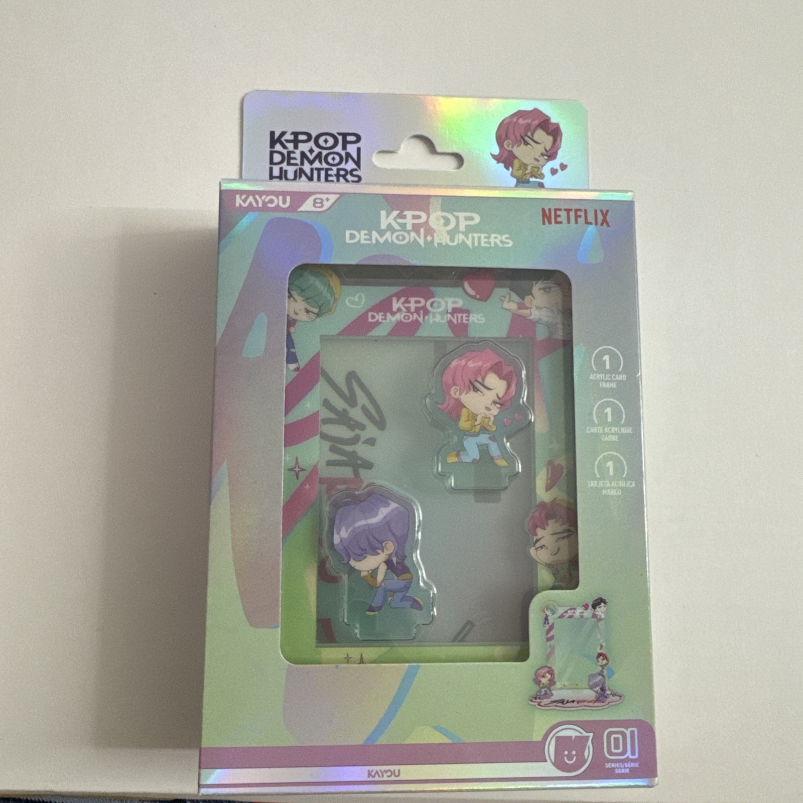 Kayou Netflix KPop Demon Hunters ACRYLIC CARD FRAME SAJA BOYS NEW