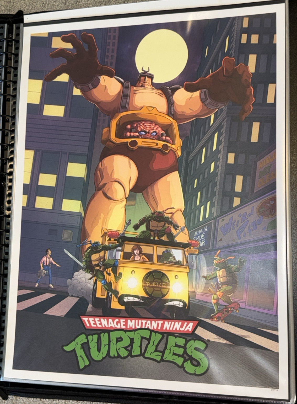 TMNT Vs. Krang Mike McGee 18 x 24 Giclee /100 Bottleneck Gallery BNG