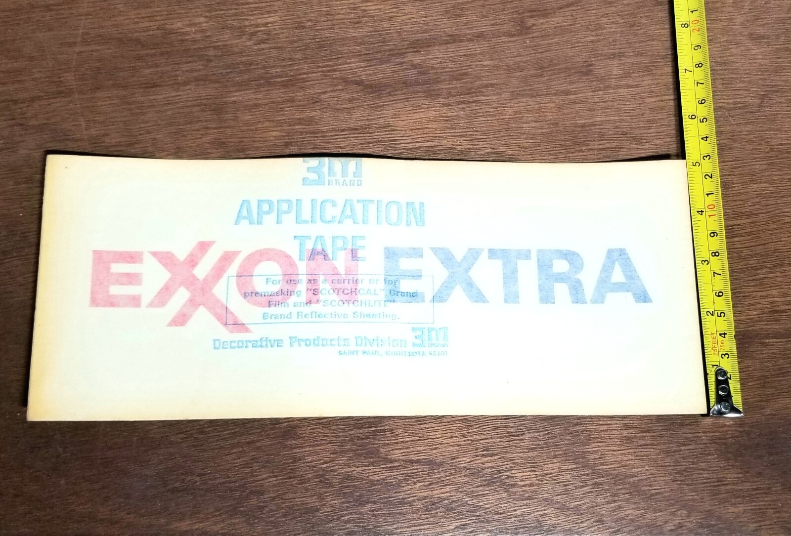 Original 1972 ESSO To Exxon Extra Gas Pump Decal Sticker Service Station Sign