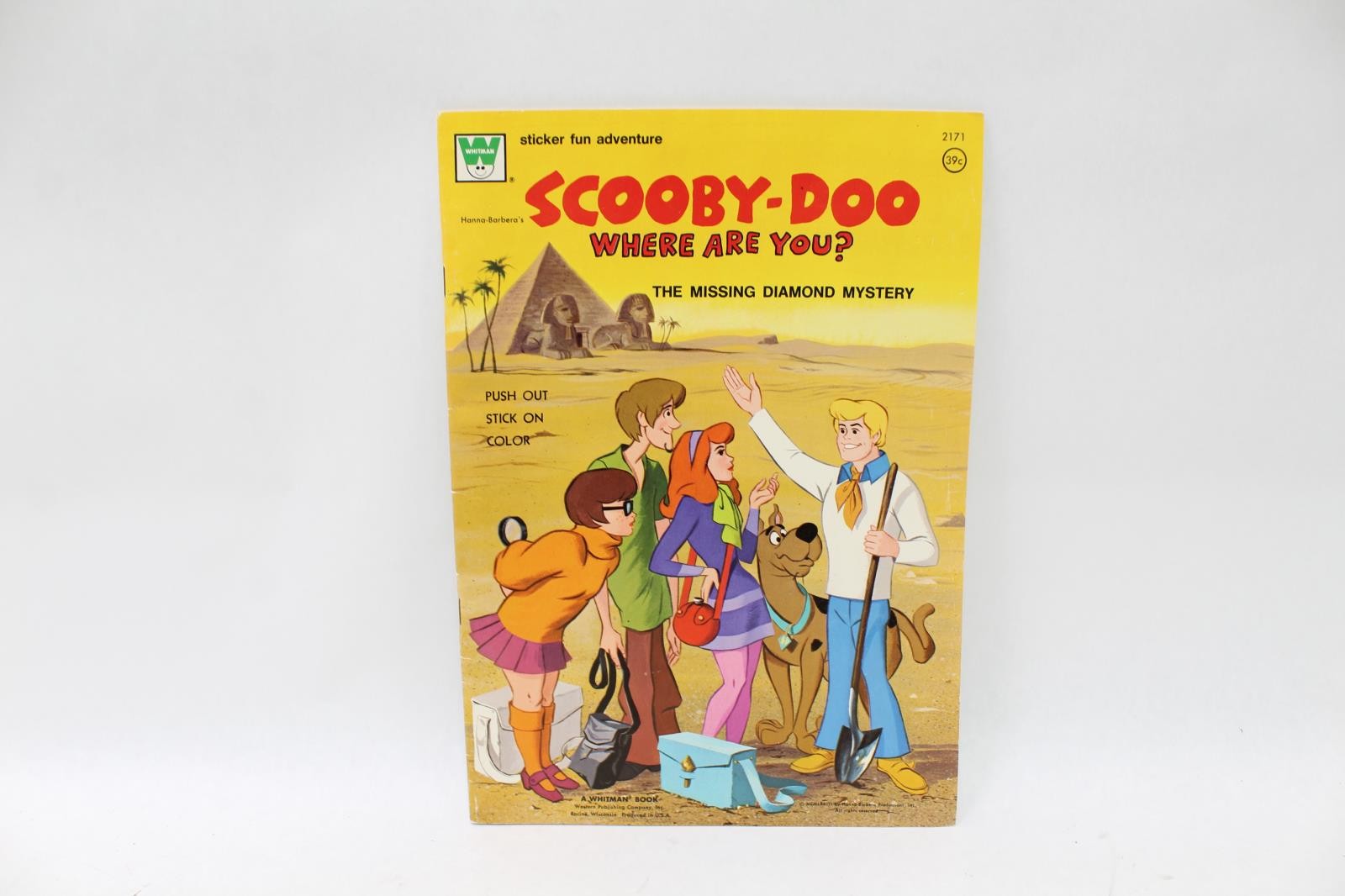 1973 Scooby-Doo Where Are You? The Missing Diamond Mystery Sticker Activity Book