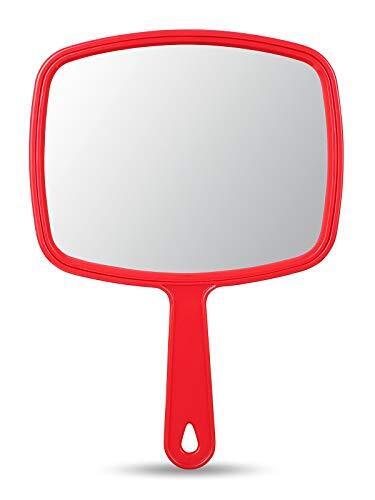 OMIRO Hand Mirror, Handheld Mirror with Handle, American Old Glory Red