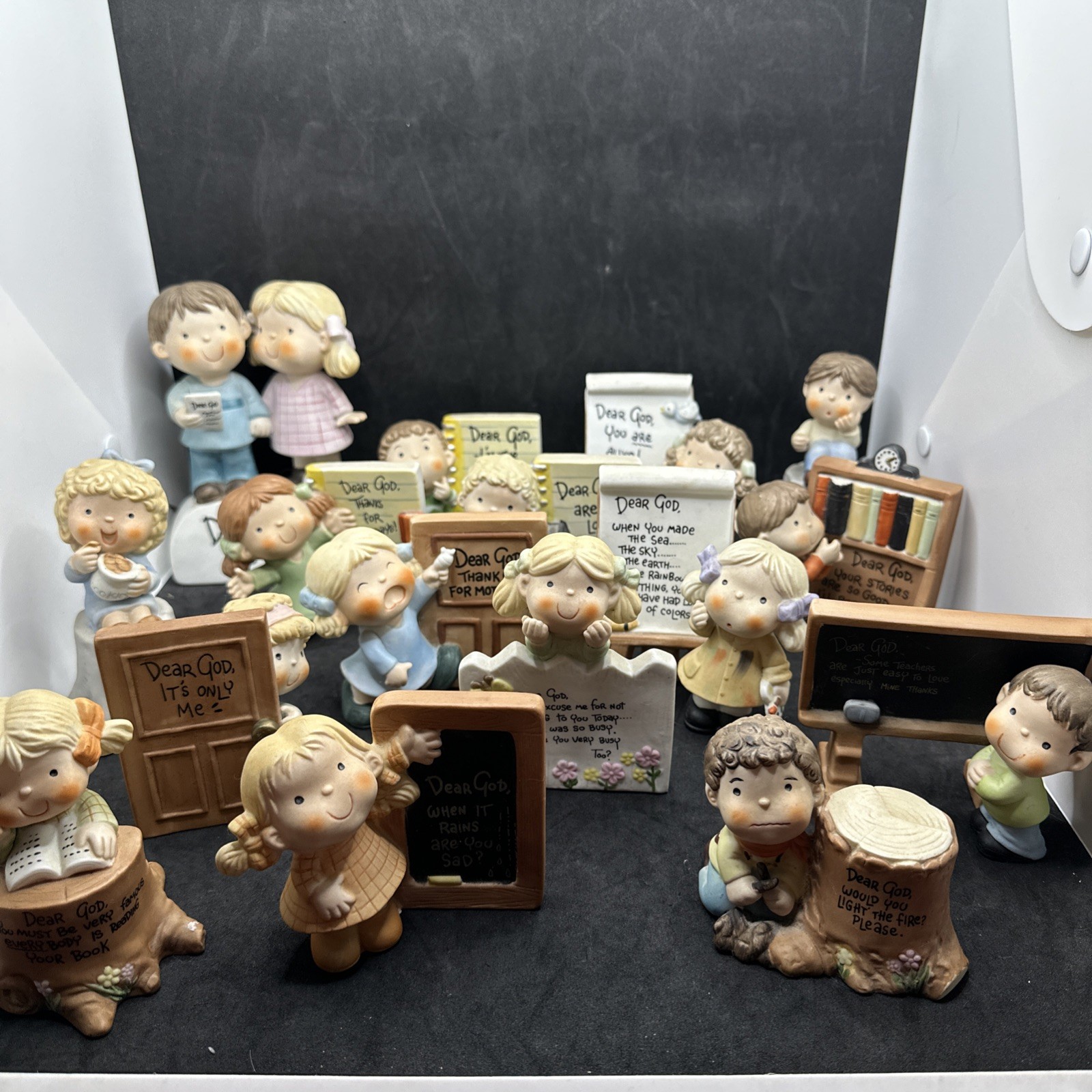 Vintage Enesco Dear God Kids 1982-83 Figurines Lot of 16 Religious