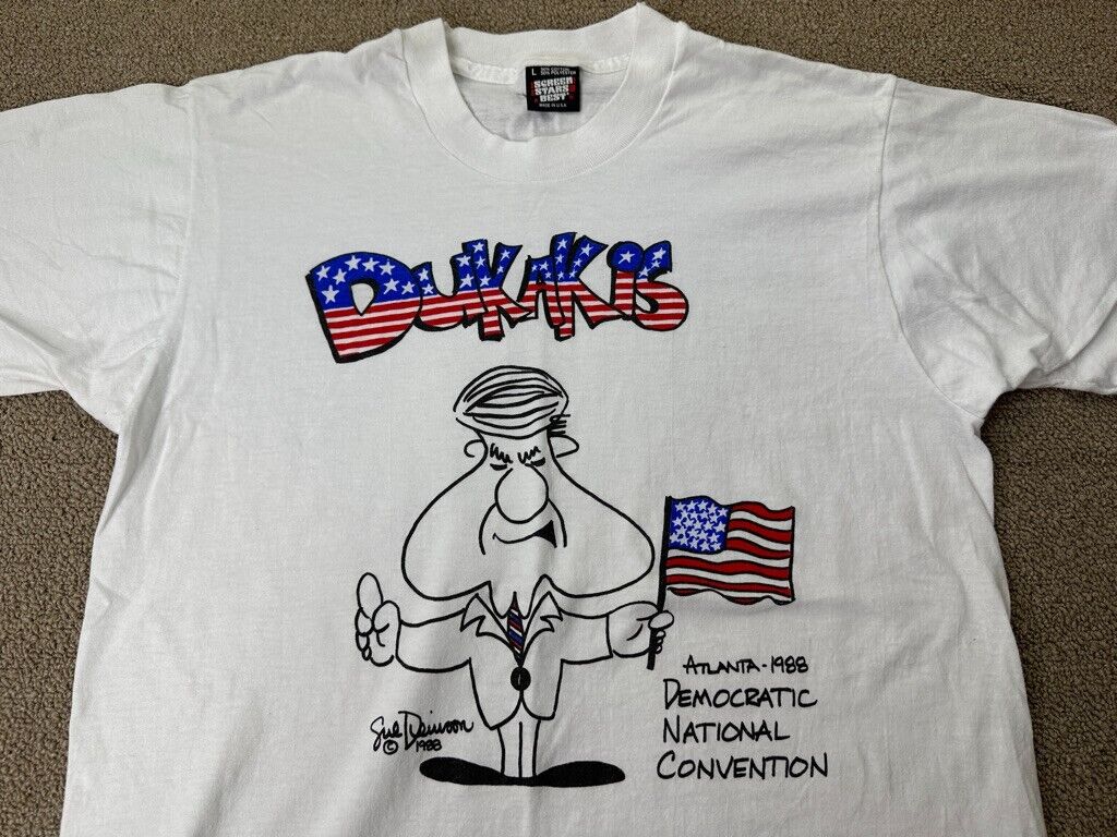 1988 Michael Dukakis Shirt Presidential Election Democratic Convention