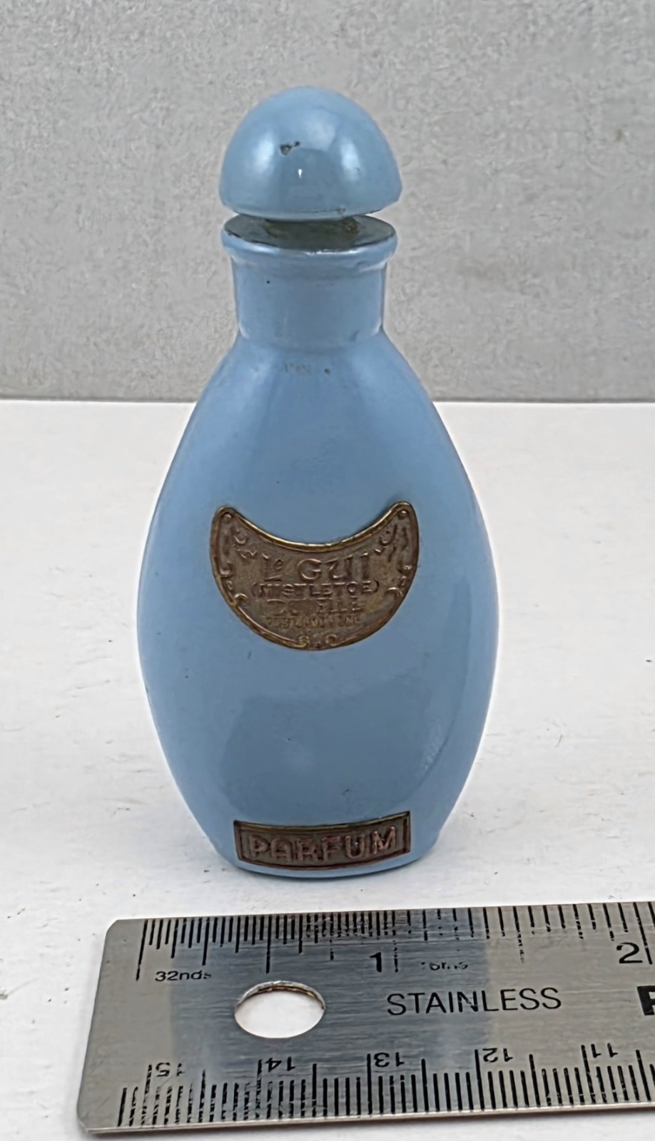 Antique Le Gui Empty (Mistletoe) Parfum Bottle by Duvelle 1920\'s - Very Rare HTF Antique Le Gui Empty (Mistletoe) Parfum Bottle by Duvelle 1920\'s - Very Rare HTF