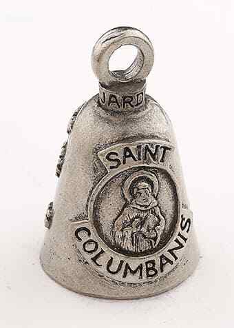Saint Columbanus GUARDIAN BELL w/ 2 Legend Cards Good Luck & Motorcycle