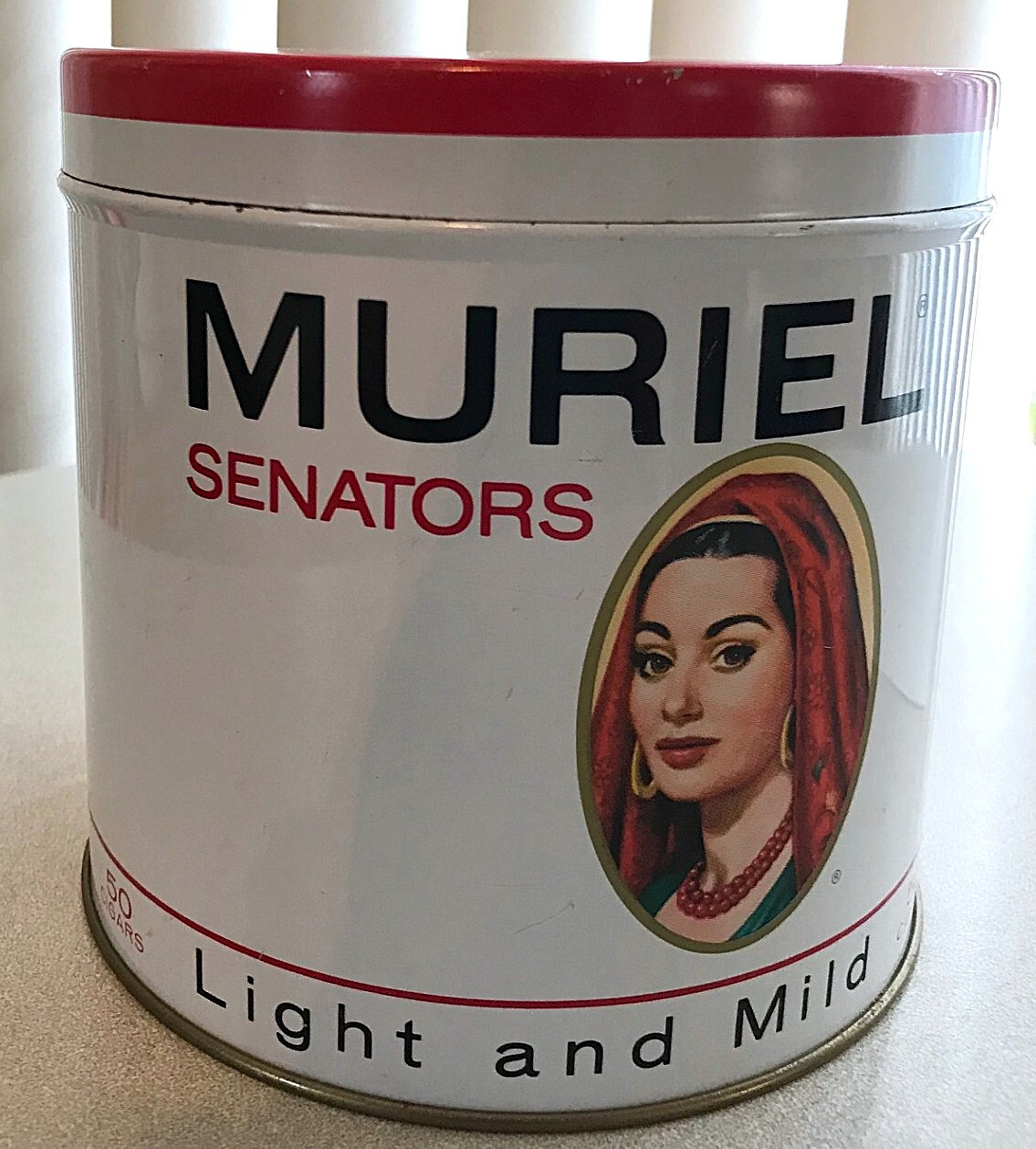 Vintage Muriel Senators cigar tin - empty