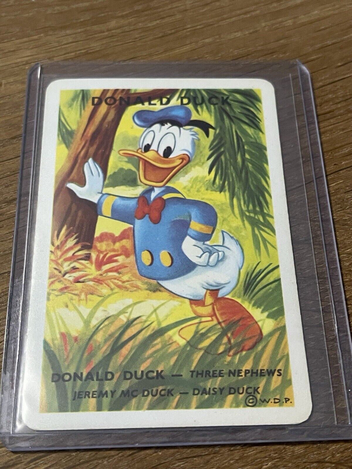 Vintage Rare French Disney 🎥 Card Game Donald Duck Playing Card VERY RARE